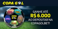 Bônus de boas-vindas do Copagolbet Casino é de até R$ 6.000